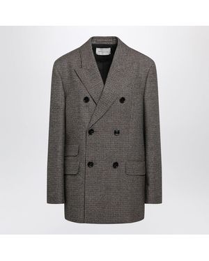 Ami Paris And Doublebreasted Wool Blazer - Black