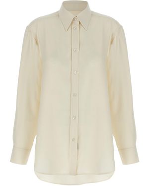 Brioni Cady Silk Shirt - White