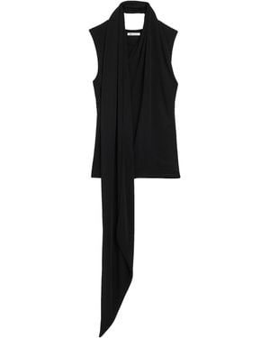 Ami Paris Sm Lavalliere Long Top Dress - Black