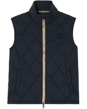Burberry Packable Quilted Nylon Acresford Gilet - Blue