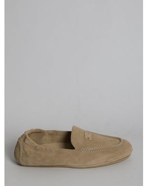 Celine Triomphe Loafer With Elastic Back - Gray