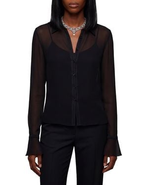 Gucci Light Silk Georgette Shirt - Black