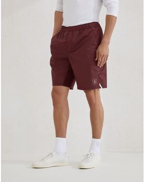 Brunello Cucinelli Amaranth Athletic Shorts - Red