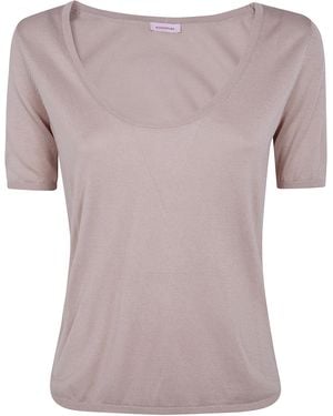 Rossopuro Short Sleeved U Neck T-Shirt - Multicolor