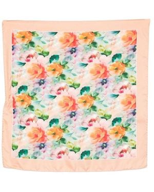 D'Aniello Silk Scarf - White
