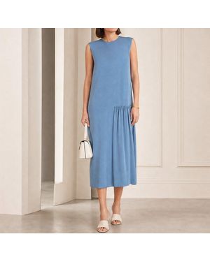 Ferragamo Sleeveless Midi Dress - Blue