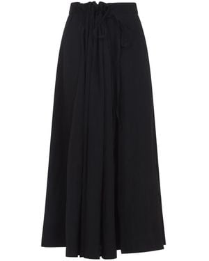 Studio Nicholson Messina Gathered Wrap Skirt - Black