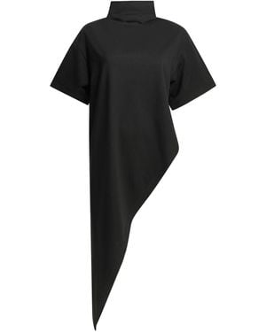 Alaïa "Triangle" Mock Neck T-Shirt - Black