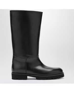 Dear Frances Loch Full Grain Leather Boots - Black