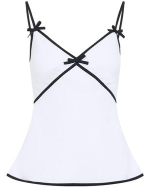 Moschino Bow Top - White