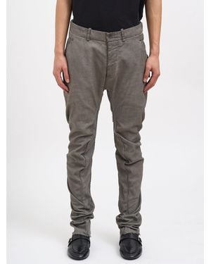 Masnada Slim Stretch Cotton Pants - Gray