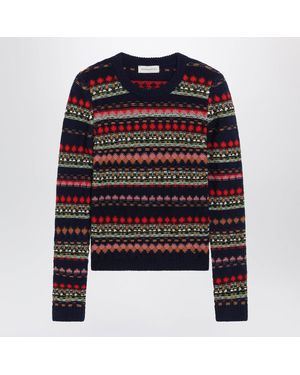 Dries Van Noten Jacquard Wool Sweater - Black