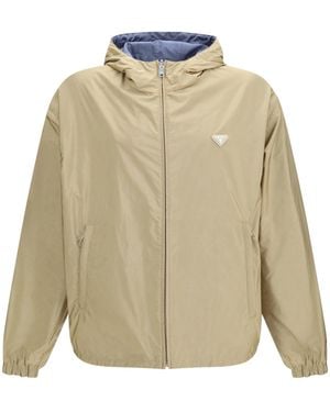 Prada Down Jacket Re-Nylon Reversible - Natural