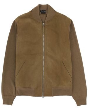Tom Ford Wool Bomber Jacket - Green