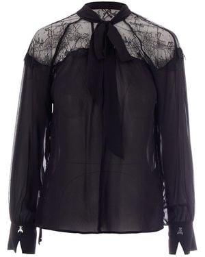 Patrizia Pepe Chic Mini Shirt For - Blue