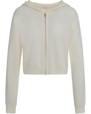 SABLYN Candace Knitted Full Zip Hoodie - White