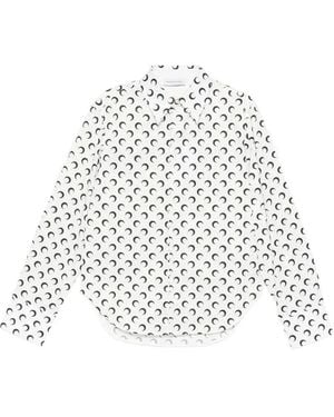 Marine Serre Moon-Print Shirt - White