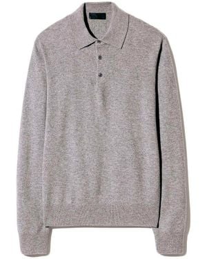 Nili Lotan 'Jovan' Polo Neck Sweater - Gray