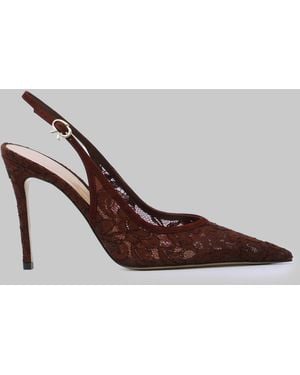 Gianvito Rossi Lyon 95 Slingback Pumps - Brown