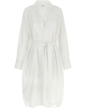 Nude Chemisier Dress - White