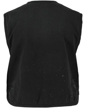 Givenchy Reversible Mixed Material Gilet - Black