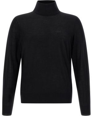 DSquared² Wool Turtleneck Sweater - Black