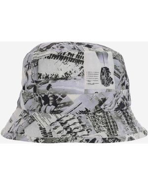 Grevi Bucket Hat With Print - Gray