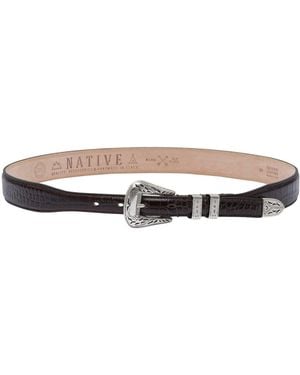 Adriano Meneghetti Palladium Belts Brown - White
