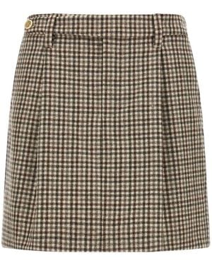 Brunello Cucinelli Virgin Wool Skirt - Multicolor