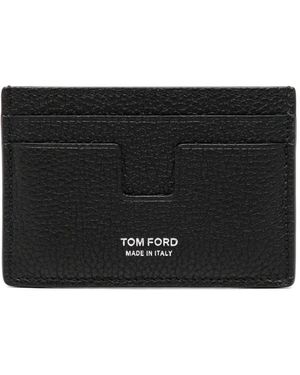 Tom Ford Leather Credit Card Holder - Black