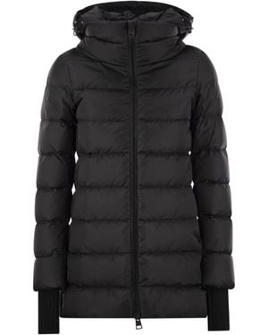 Herno Medium Down Jacket With Hood - Black
