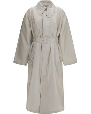 Phoebe Philo Trench Coat Cotton Twill - Gray