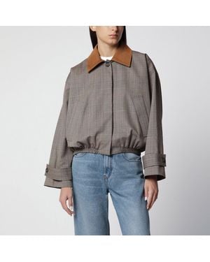 Rohe Prince Of Wales Wool Jacket - Gray