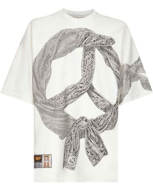 PDF Cotton Jersey Printed T-Shirt - White