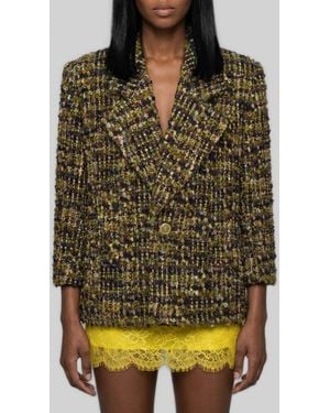 Saint Laurent Tweed Jacket - Green