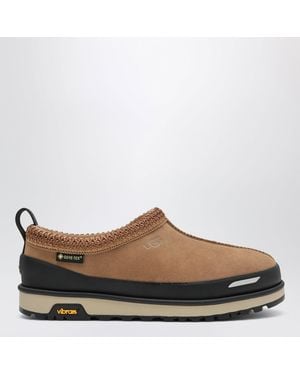 UGG "Tasman Guard Gtx" Suede Slip-Ons - Brown