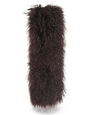 Yves Salomon Scarf Long Hair Lamb - Multicolor