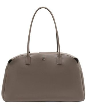 Courreges Xxl Strip Shoulder Bag - Gray