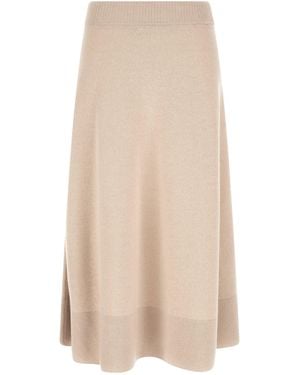 Agnona Knitted Skirt - Natural