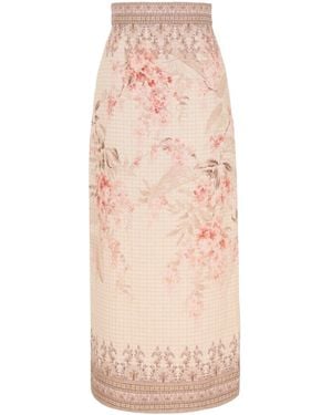 Zimmermann Linen Skirt - Pink