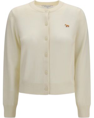 Maison Kitsuné Cardigan Baby Fox - White