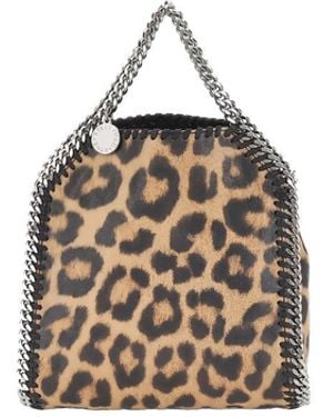 Stella McCartney Borsa Tote "Micro Falabella" Motivo Leopardato - Multicolor
