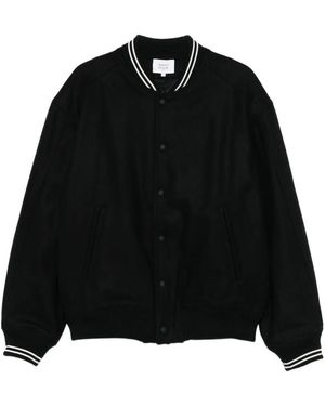 Maison Kitsuné Varsity Teddy Blouson - Black