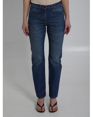 The Row Daciana Cotton Jeans - Blue