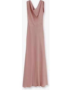 ACTUALEE Dress Long Satin - Pink