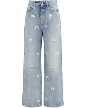 Fiorucci Jeans Poodle-Print - Blue
