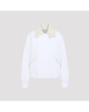 Bottega Veneta Light Cotton Blouson - White