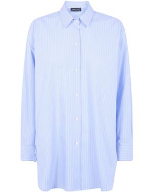 DR. HOPE Oversized Classic Shirt - Blue