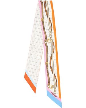 Pinko Foulard Silk-Blend - White