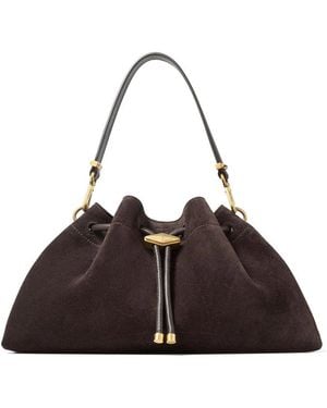 Jimmy Choo Bucket Bag Bon Bon Suede - Brown